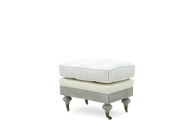 RUFUS ESSENCE - Upholstered fabric footstool by Crearte Collections - view 3